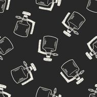 watering can doodle seamless pattern background N5