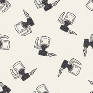 welding doodle seamless pattern background