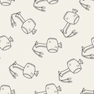 wish hammer doodle seamless pattern background