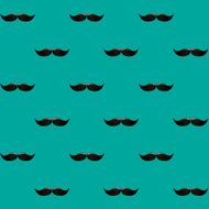 happy father&#039;s day with moustache seamless pattern