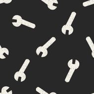 wrench doodle seamless pattern background N3