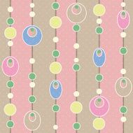 Colored circle seamless pattern with retro colors background N2