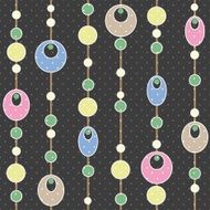 Colored circle seamless pattern with retro colors background N3