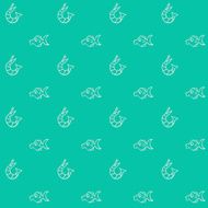 doodle pattern Seamless background N19