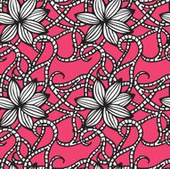 Elegant seamless pattern with flowers
