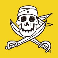 skull and knife doodle N3