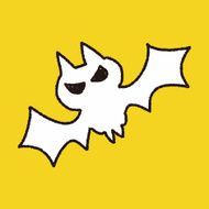 bat doodle drawing N4