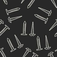 screw doodle seamless pattern background N4
