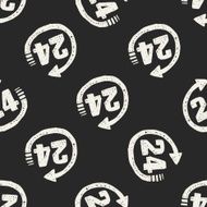 24hr doodle seamless pattern background N2