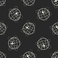 airplane doodle seamless pattern background N7