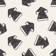 arrow doodle seamless pattern background