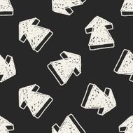 arrow doodle seamless pattern background N2