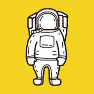 astronaut doodle N15