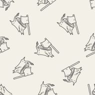 ax doodle seamless pattern background N5