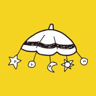 baby hanging doodle drawing N6