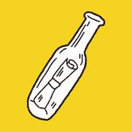 bottle message doodle N3