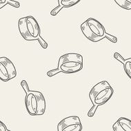 bucket doodle seamless pattern background N3