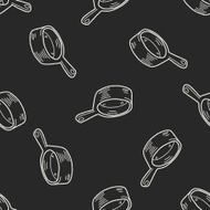 bucket doodle seamless pattern background N5