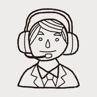 businessman doodle N6