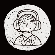businessman doodle N9
