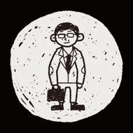 businessman doodle N10