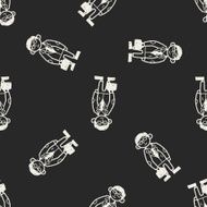 businessman doodle seamless pattern background N4
