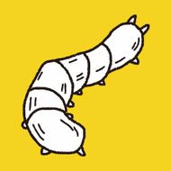 caterpillar doodle N9