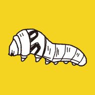 caterpillar doodle N10