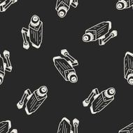 cctv doodle seamless pattern background N6