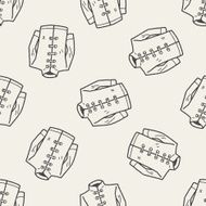 Chinese suit doodle seamless pattern background