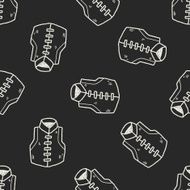 Chinese vest doodle seamless pattern background N2