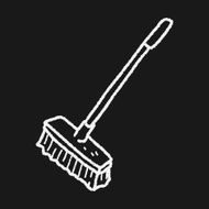 clean brush doodle N14