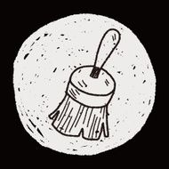 clean brush doodle N15