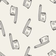 clean brush doodle seamless pattern background N5