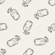cleaner bottle doodle seamless pattern background N7