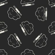 cloud doodle seamless pattern background N3