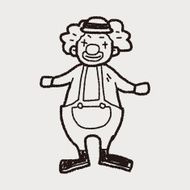 Clown doodle N10