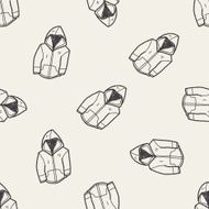 coat doodle seamless pattern background N5