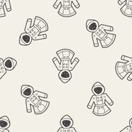 coat doodle seamless pattern background N7