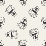 coat doodle seamless pattern background N8