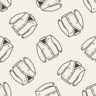 coat doodle seamless pattern background N10