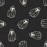 coat doodle seamless pattern background N11