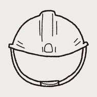 construction hat doodle N9