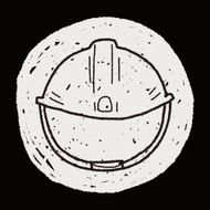 construction hat doodle N11
