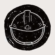 construction hat doodle N12