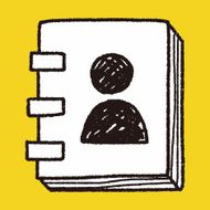 contact book doodle drawing N6