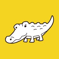 Crocodile doodle N6