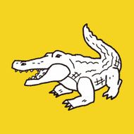 Crocodile doodle N7