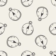 doodle Compass seamless pattern background N2