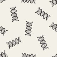 Doodle Gene seamless pattern background